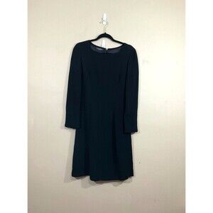 Filippo DAndrea Womens Midi Shift Dress 8 Black Whimsygoth Goth Party Witch